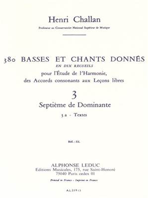 380 Basses et Chants Donnés Vol. 3A