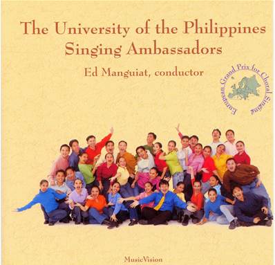 The university of the Philippines singing ambassad- CD