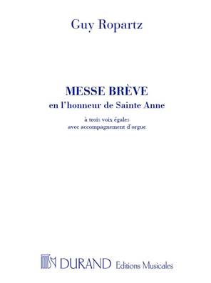 Messe Brève en l'honneur de Sainte Anne